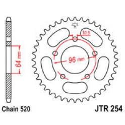 Звездочка задняя JT Sprockets (шаг 520 ) JT JTR254